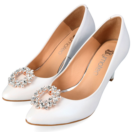 Ozdobne klipsy do butów Kryształki - TYMOTEO LOVE T48 ZŁOTE