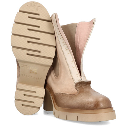 Botki na platformie - HISPANITAS HI254280 BEŻOWE