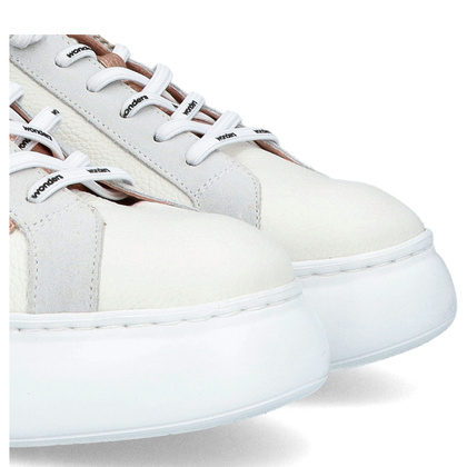 Hiszpańskie sneakersy premium - WONDERS A-2670 BIAŁE
