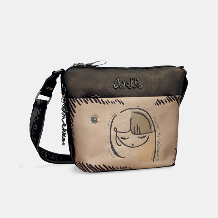 Torebka damska na ramię - ANEKKE MADEMOISELLE NATURE KOKO 41863-248