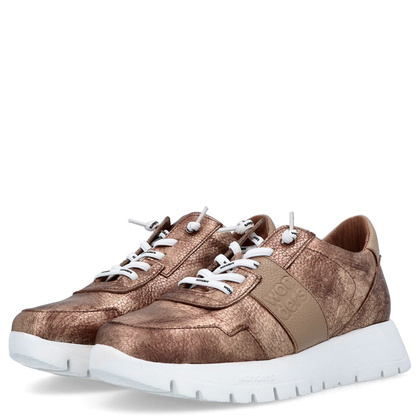 Hiszpańskie sneakersy premium - WONDERS A-2492 ZŁOTE