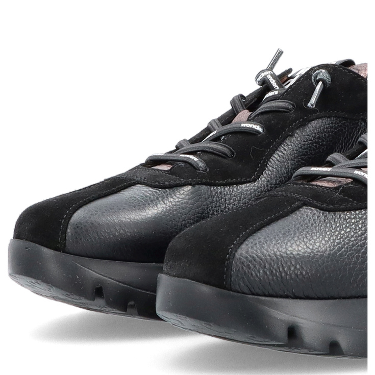 Hiszpańskie sneakersy premium - WONDERS A-2495 CZARNE