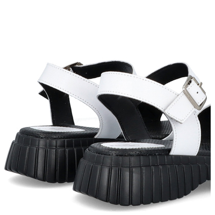 Wygodne sandały ze skóry - FILIPPO DS6811/25 BIAŁE