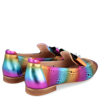 Kolorowe skórzane mokasyny - EMI ROMANI 010.1307 MULTIKOLOR 