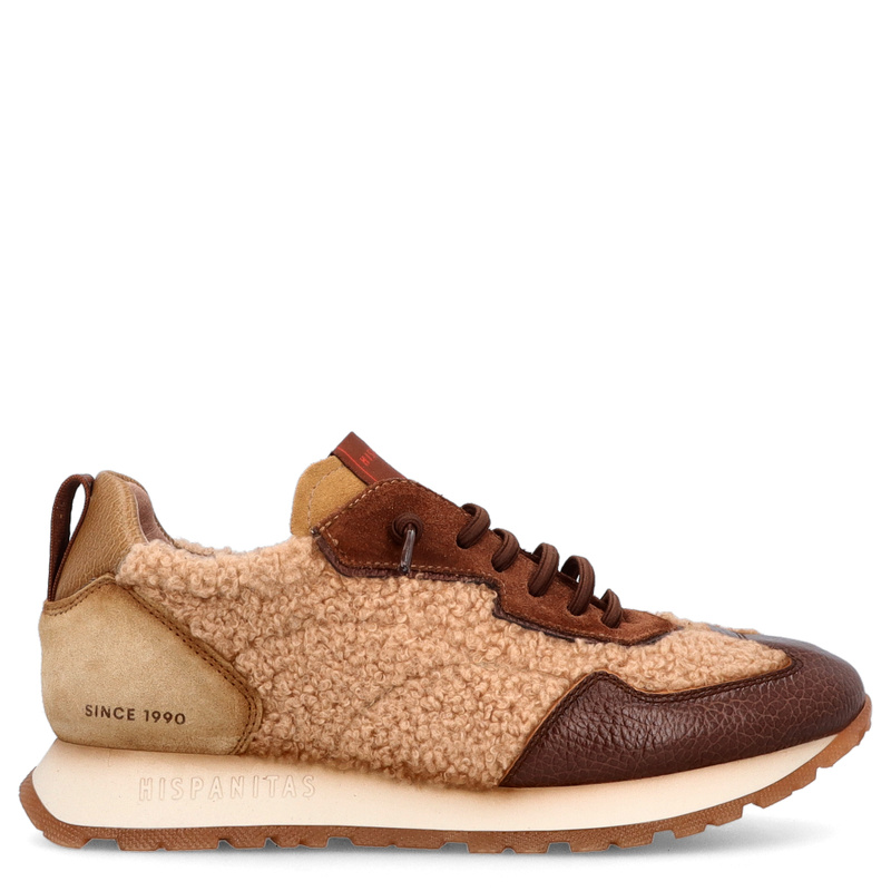 Hiszpańskie sneakersy damskie - HISPANITAS HI254209 BRĄZOWE