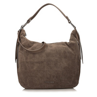 Torebka skórzana - TOSCANIO G107 CIEMNY BEŻ