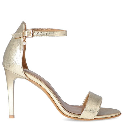 Sandały na szpilce - TYMOTEO LALA ZŁOTE