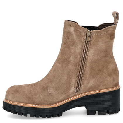 Skórzane sztyblety damskie - FILIPPO DBT4805/24 BEŻOWE