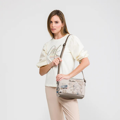 Torebka damska trzykomorowa - ANEKKE MUSE OLYMPIA 42743-184