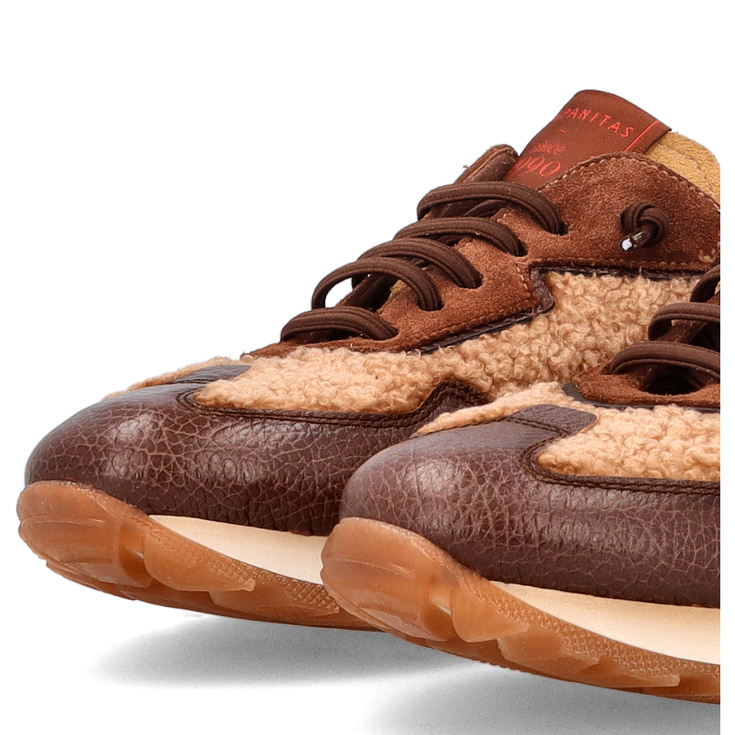 Hiszpańskie sneakersy damskie - HISPANITAS HI254209 BRĄZOWE
