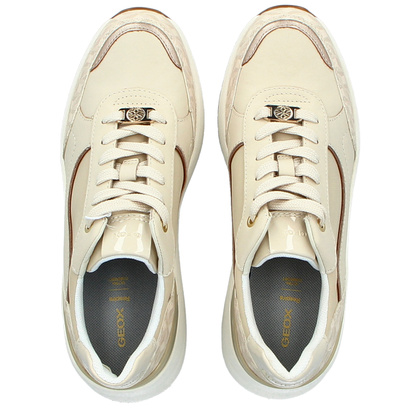 Wygodne sneakersy damskie - GEOX D.SPHERICA D45WAA BEŻOWE