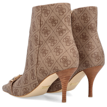 Botki na szpilce premium - GUESS SILENE2 FL8SILLEA10 BEŻOWE