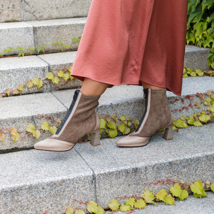 Hiszpańskie botki z zamkiem - HISPANITAS HI254186 BEŻOWE