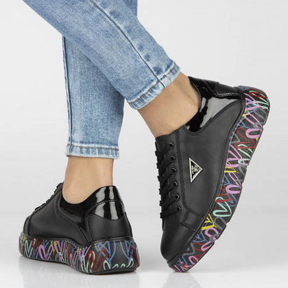 Lekkie sneakersy damskie - FILIPPO DP4480/23 CZARNE