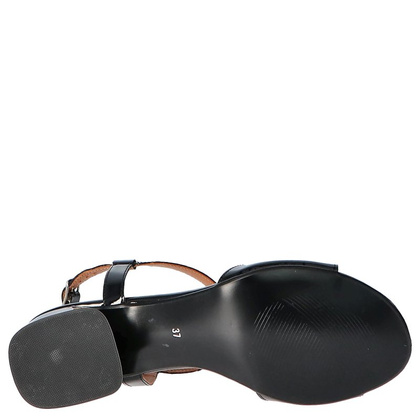 Eleganckie sandały z ozdobą - TYMOTEO GABI CZARNE