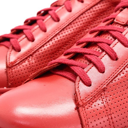 KENT 293D CZERWONE - Skórzane, modne, sportowe