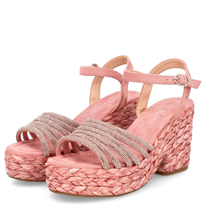 Sandały na platformie - LEJADE 3350 RÓŻOWE