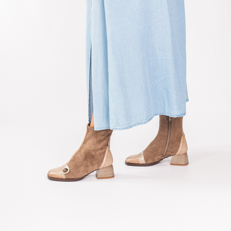 ZESTAW BUTY + TOREBKA - HISPANITAS HI254219 TOSCANIO G100 BEŻOWY