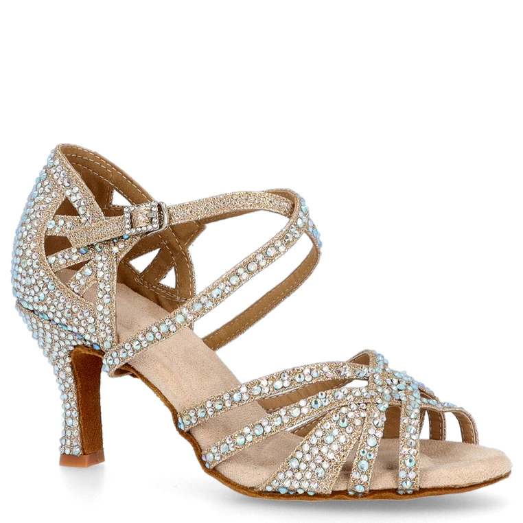 Elastyczne wygodne buty do tańca - TYMOTEO D8 ZŁOTE