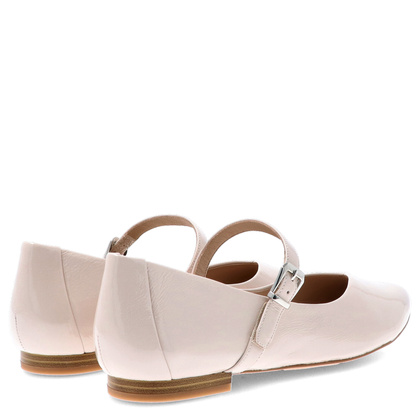 Lakierowane balerinki - CAPRICE 9-22112-44 KREMOWE