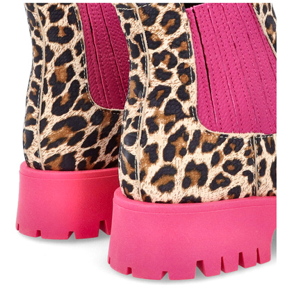 Kolorowe sztyblety - TYMOTEO A1001 PANTERA RÓŻ