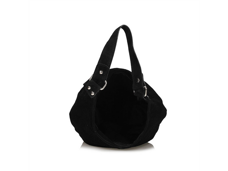 Torebka skórzana worek - TOSCANIO A284 CZARNY