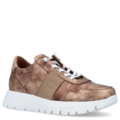 Hiszpańskie sneakersy premium - WONDERS A-2492 ZŁOTE