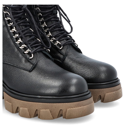 Trapery na grubym spodzie - LEMAR 60376 CZARNE