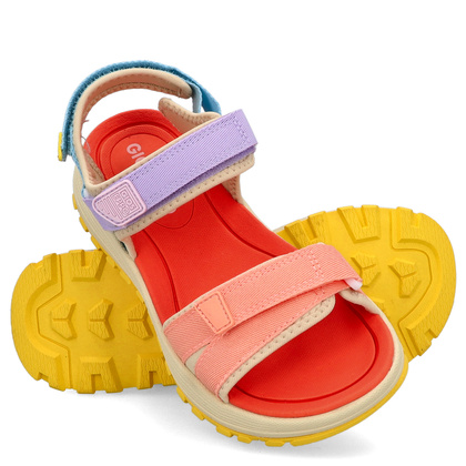 Damskie sandały zapinane na rzep - GIOSEPPO 75535 KOLOROWE