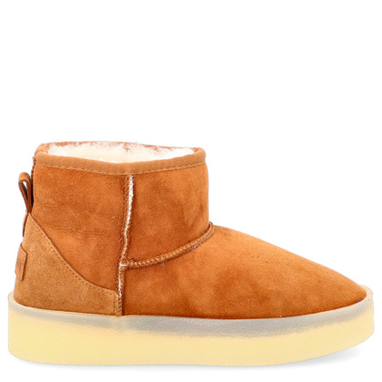 Skórzane śniegowce damskie - RAVINI 23 260 CAMEL