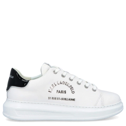 Sneakersy męskie - KARL LAGERFELD KAPRI MENS KL52539 BIAŁE