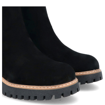 Skórzane sztyblety damskie - FILIPPO DBT4805/24 CZARNE