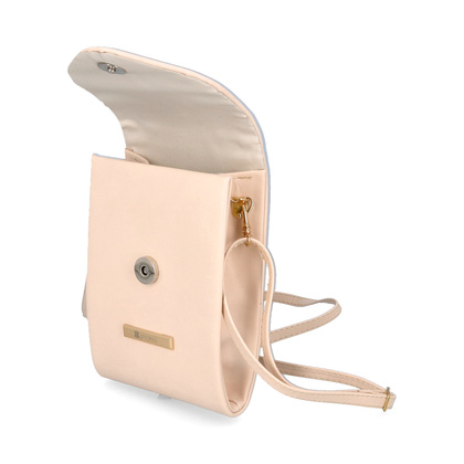 Mała torebka wizytowa - TYMOTEO 136 BEŻOWA