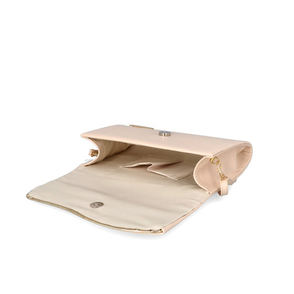 Prostokątna kopertówka wizytowa - TYMOTEO 132 JASNY BEŻ