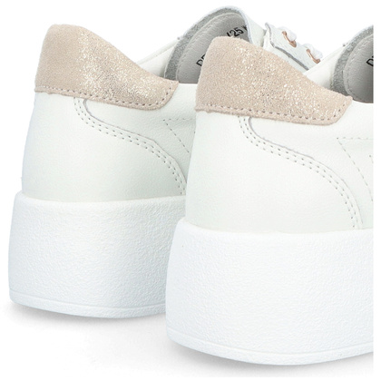 Skórzane sneakersy damskie - FILIPPO DP6721/25 BIAŁE