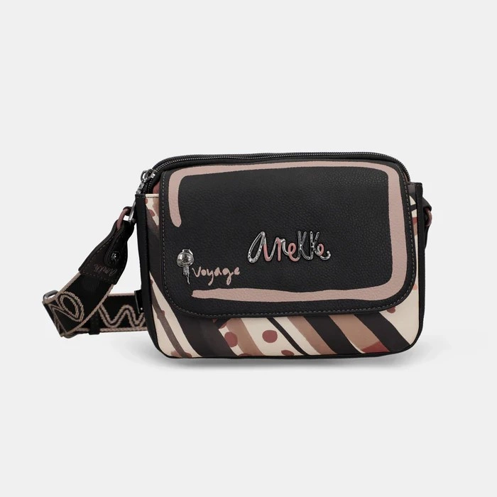 Torebka damska z klapą - ANEKKE ANEKKE MADEMOISELLE PARISIAN 41813-349