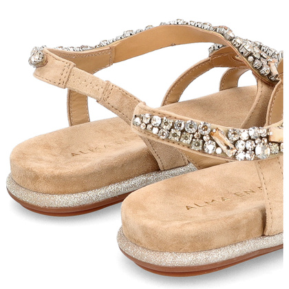 Eleganckie hiszpańskie sandały - ALMA EN PENA V240840 BEŻOWE