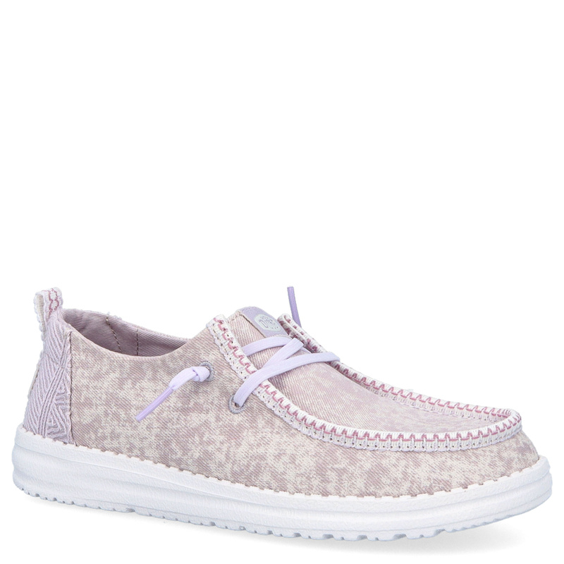 Lekkie półbuty damskie - HEY DUDE WENDY SURF WASH 43132 FIOLETOWE