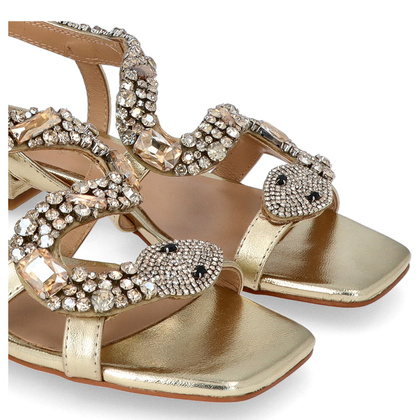 Eleganckie hiszpańskie sandały - ALMA EN PENA V240730 ZŁOTE