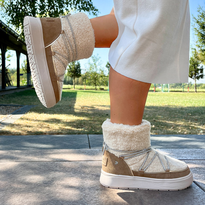 Hiszapńskie śniegowce damskie - GIOSEPPO 73266 BEŻOWE