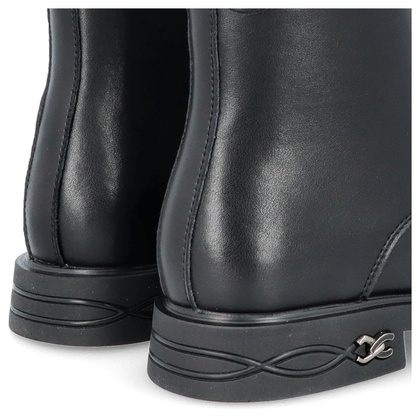 Płaskie botki ze skóry - FILIPPO DBT6527/24 CZARNE