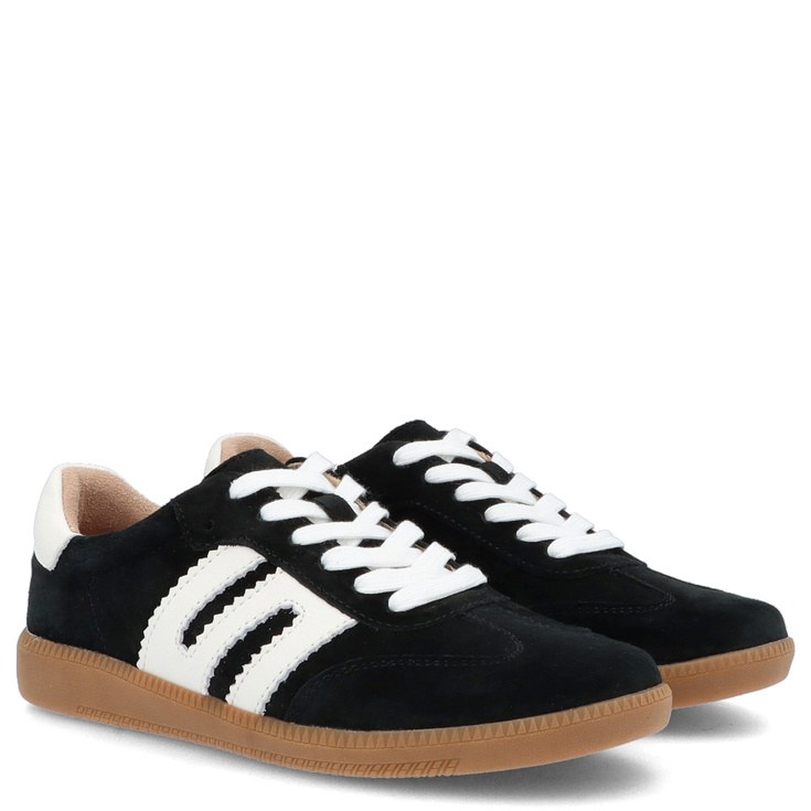 Sneakersy ze skóry - FILIPPO DP7492/25 CZARNE