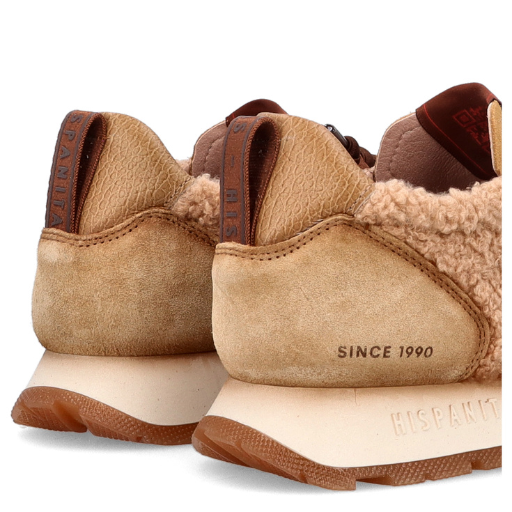 Hiszpańskie sneakersy damskie - HISPANITAS HI254209 BRĄZOWE