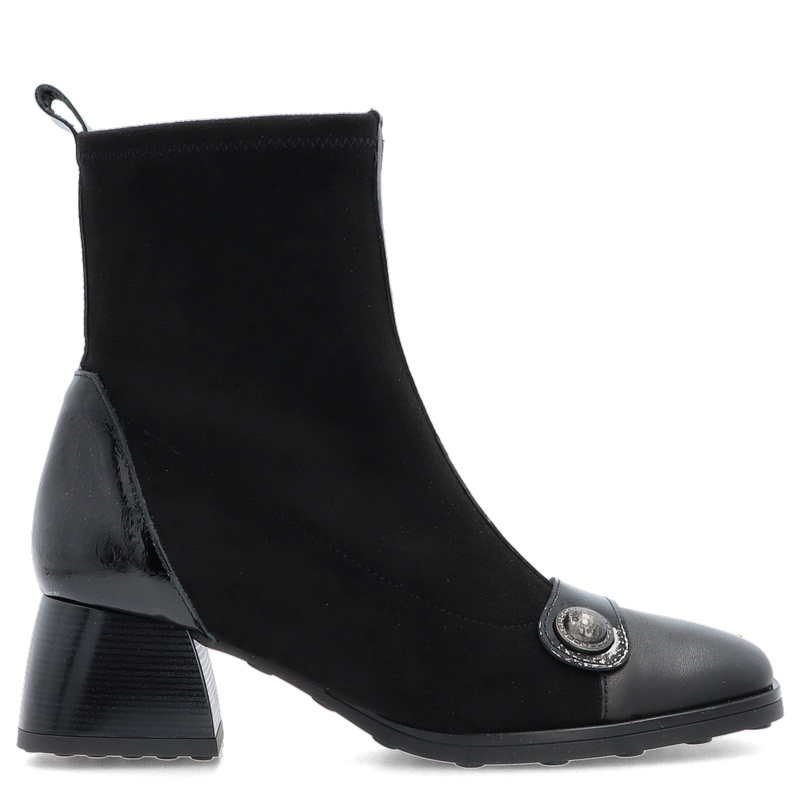 Hiszpańskie botki na obcasie - HISPANITAS HI254219 CZARNE