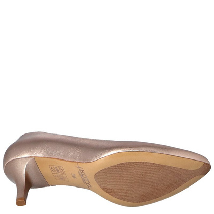 Pięknie skrojone szpilki - KOTYL 0557 RÓŻOWE ZŁOTO