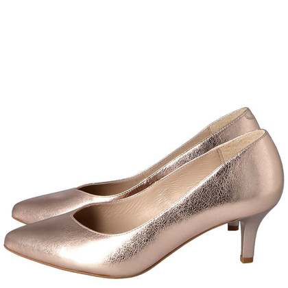 Pięknie skrojone szpilki - KOTYL 0557 RÓŻOWE ZŁOTO