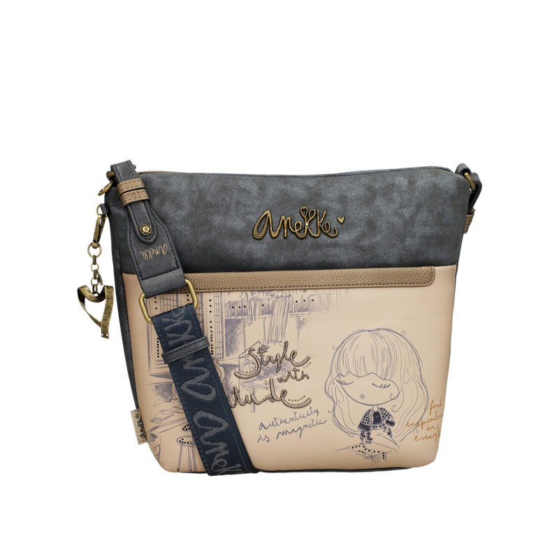 Torebka damska na ramię - ANEKKE MADEMOISELLE STUDIO 41843-248