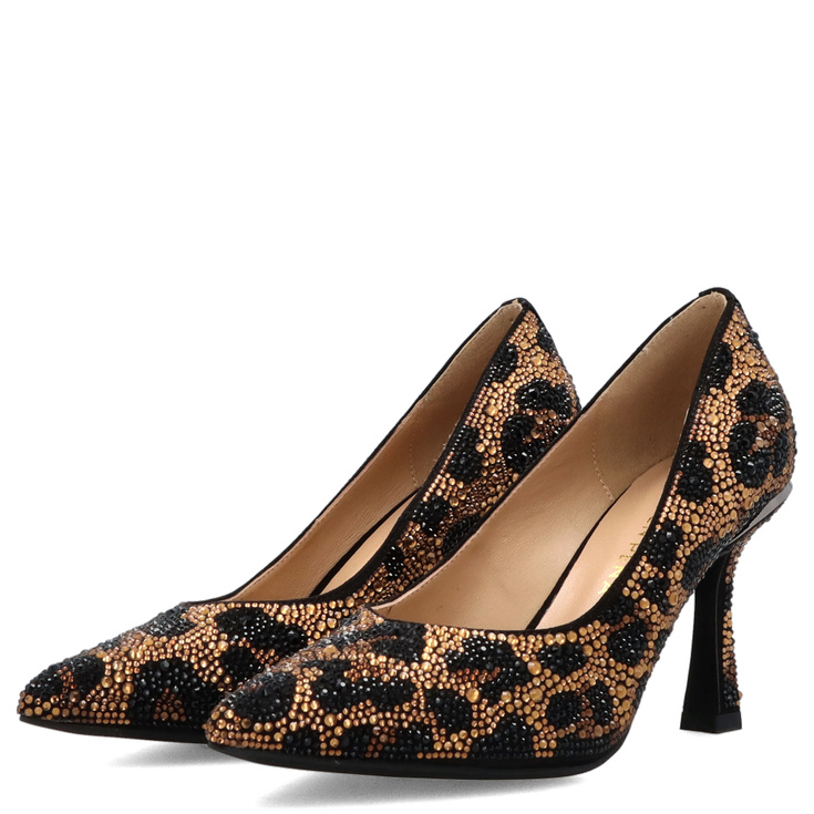 Hiszpańskie szpilki z cyrkoniami - ALMA EN PENA I250403 PANTERKA