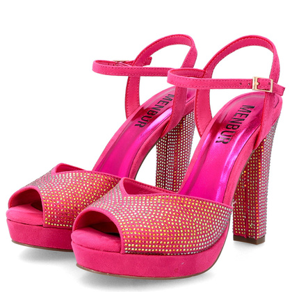 Sandały na platformie - MENBUR 24791 FUKSJA