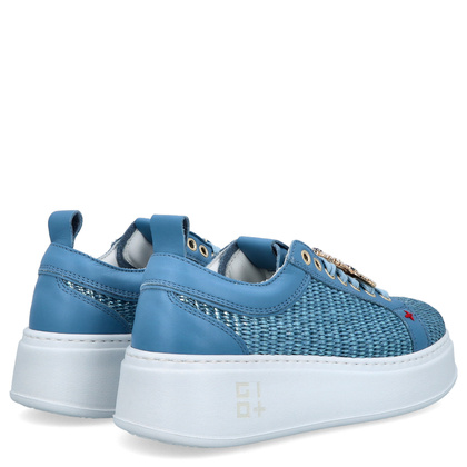 Sneakersy damskie premium - GIO+ PIA350B NIEBIESKIE